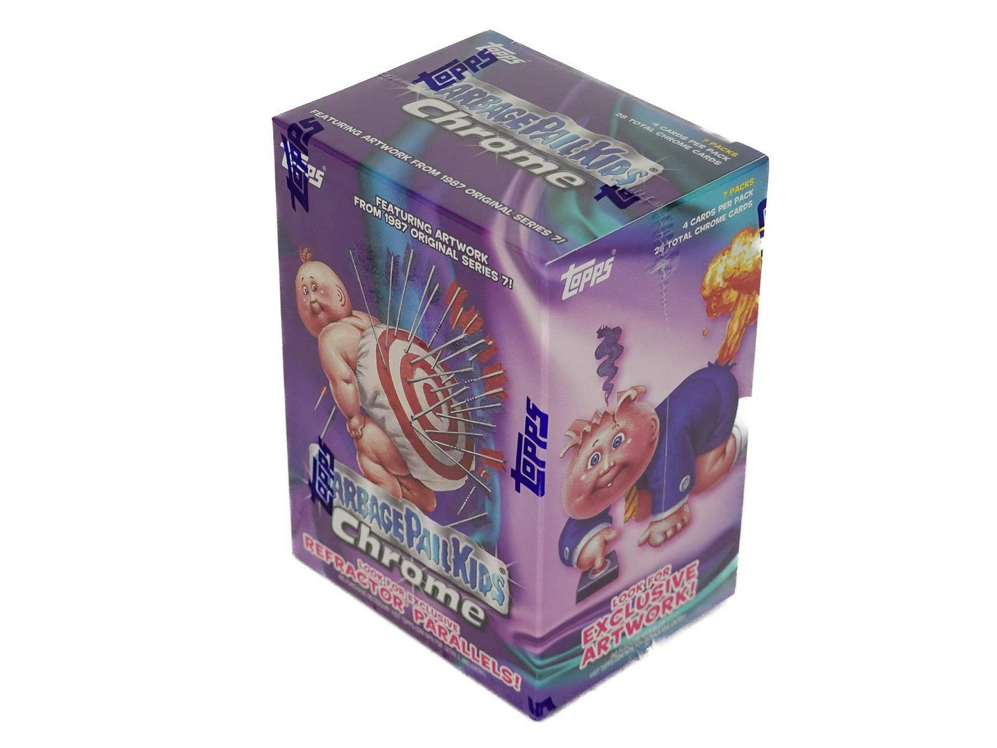 Garbage Pail Kids Chrome Series 7 7 - Pack Blaster Box (Topps 2024) - Columbia Hobby - Sports Card Boxes - Toploaders - Card Savers