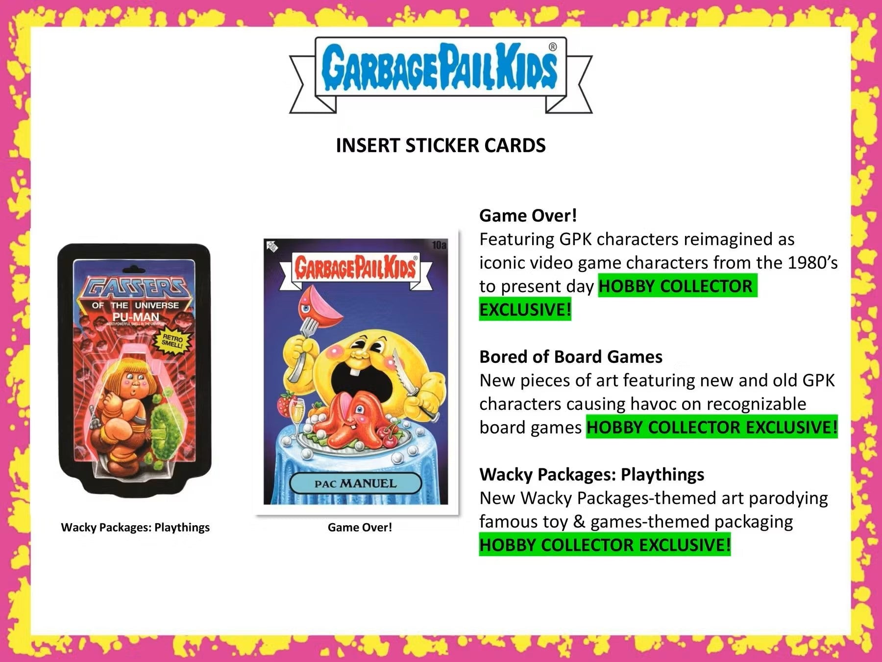 Garbage Pail Kids Series 1: Kids - At - Play Collector Hobby Box (Topps 2024) - Columbia Hobby - Sports Card Boxes - Toploaders - Card Savers