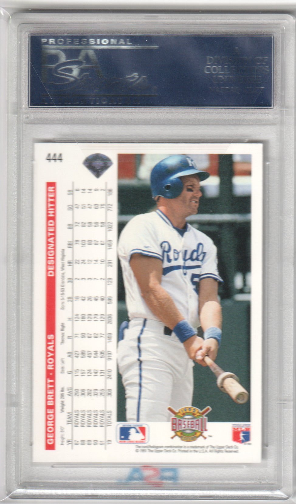 GEORGE BRETT 1992 Upper Deck #444 PSA 10 GEM MINT - ROYALS - Columbia Hobby - Sports Card Boxes - Toploaders - Card Savers