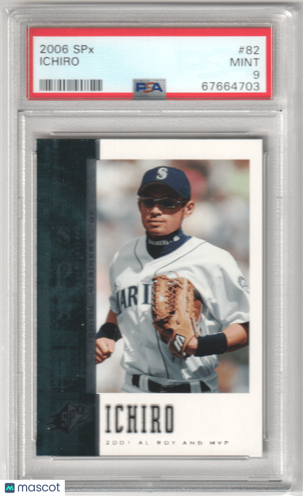 ICHIRO 2006 Upper Deck SPX #82 PSA 9 MINT - MARINERS Pop 2 - Columbia Hobby - Sports Card Boxes - Toploaders - Card Savers