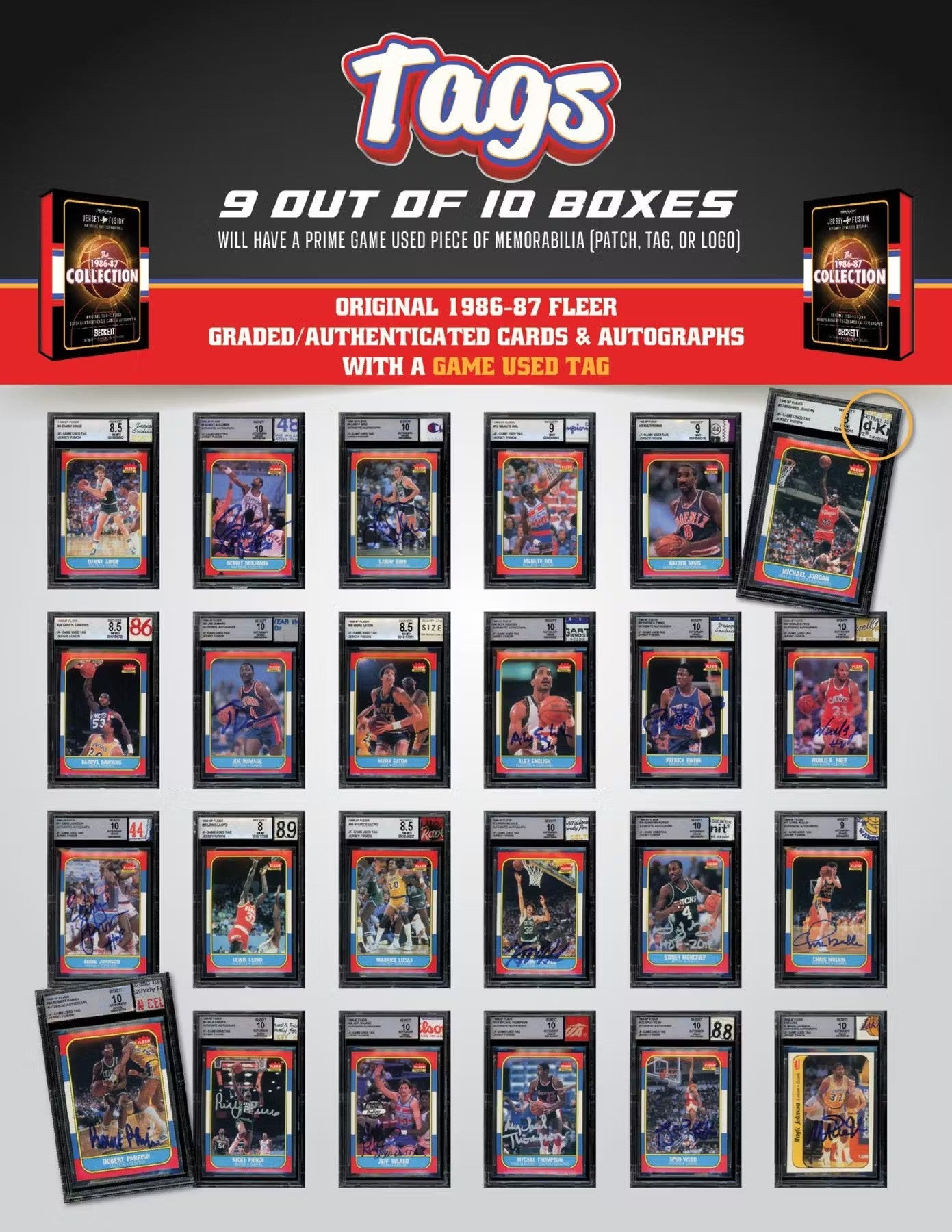 Jersey Fusion The 1986 - 87 Collection Basketball Hobby Pack - Columbia Hobby - Sports Card Boxes - Toploaders - Card Savers