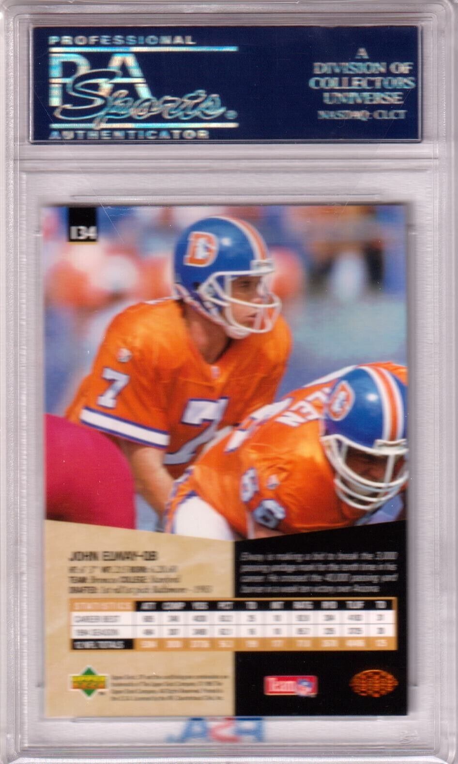 JOHN ELWAY 1995 Upper Deck SP #134 PSA 10 GEM MINT - BRONCOS - Columbia Hobby - Sports Card Boxes - Toploaders - Card Savers