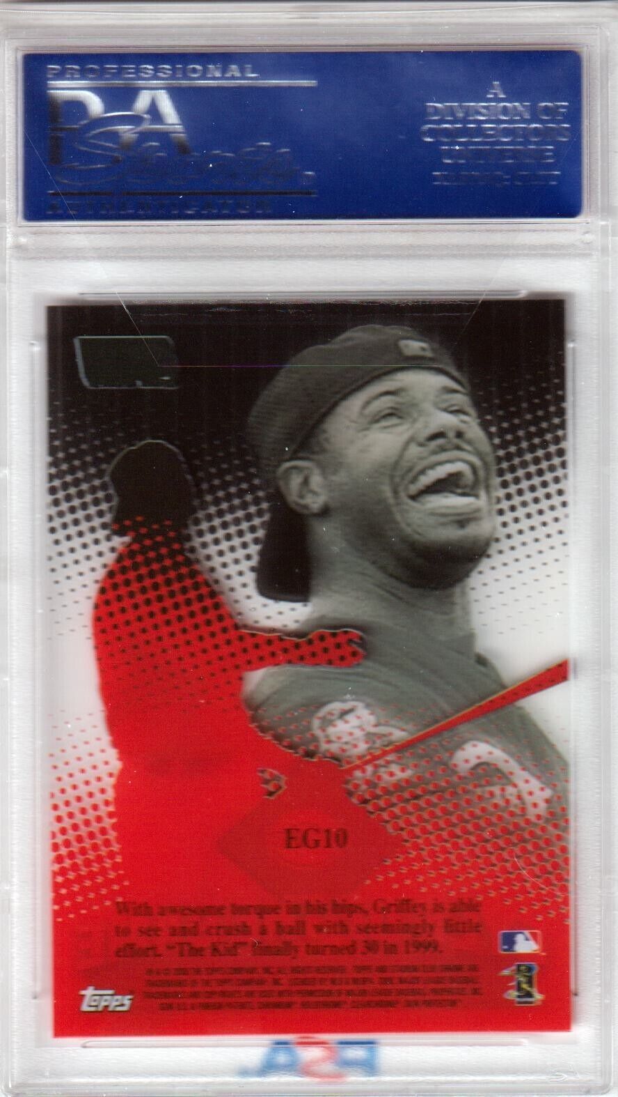 KEN GRIFFEY JR 2000 Stadium Club Chrome Eyes of the Game PSA 10 GEM MINT POP 23 - Columbia Hobby - Sports Card Boxes - Toploaders - Card Savers