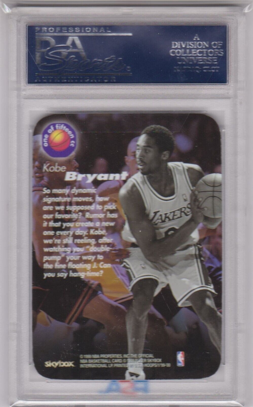 KOBE BRYANT 1999 - 00 Skybox Hoops Calling Card #1 PSA 10 GEM MINT - LAKERS GOAT - Columbia Hobby - Sports Card Boxes - Toploaders - Card Savers