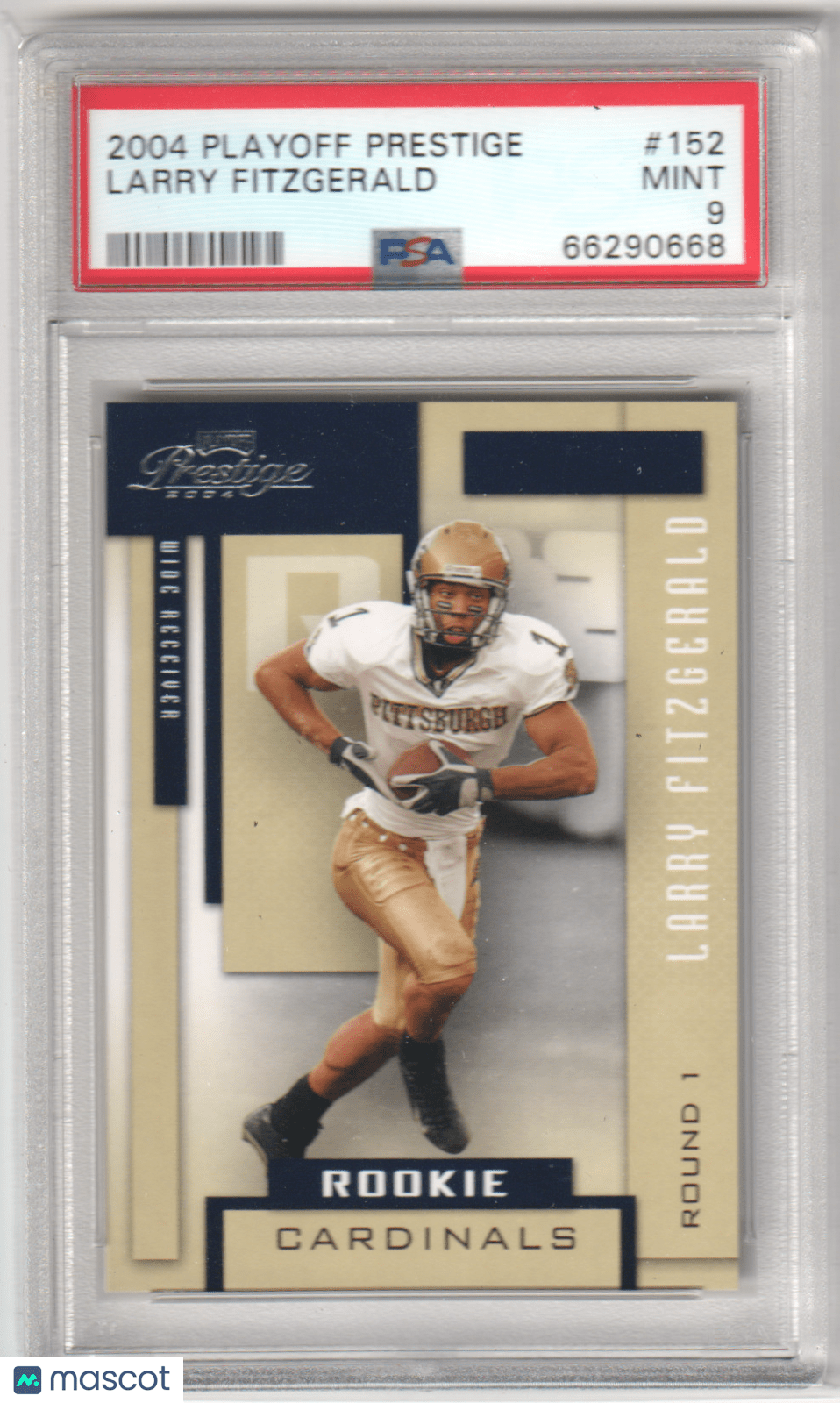 LARRY FITZGERALD 2004 Playoff Prestige RC Rookie 152 PSA 9 - MINT CARDINALS - Columbia Hobby - Sports Card Boxes - Toploaders - Card Savers