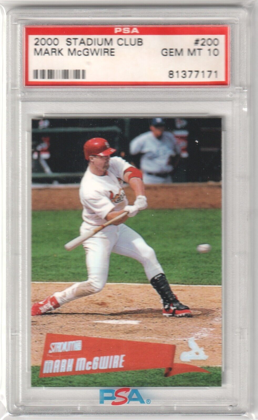MARK McGWIRE 2000 Topps Stadium Clube #200 PSA 10 GEM MINT - CARDINALS - Columbia Hobby - Sports Card Boxes - Toploaders - Card Savers