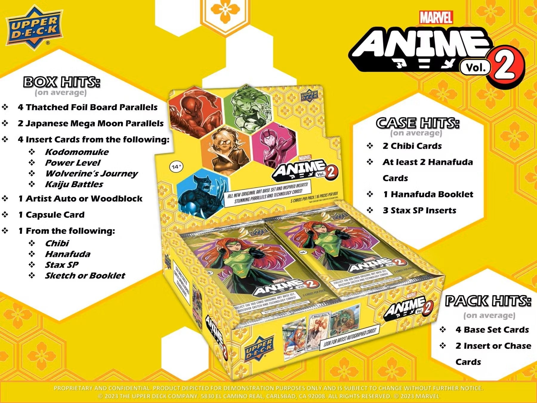 Marvel Anime Volume 2 Hobby Box (Upper Deck 2023) - Columbia Hobby - Sports Card Boxes - Toploaders - Card Savers