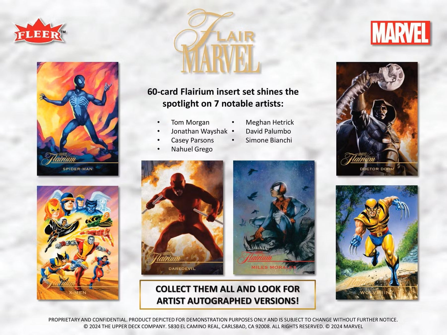 Marvel Flair Trading Cards Hobby Box (Upper Deck 2024) - Columbia Hobby - Sports Card Boxes - Toploaders - Card Savers