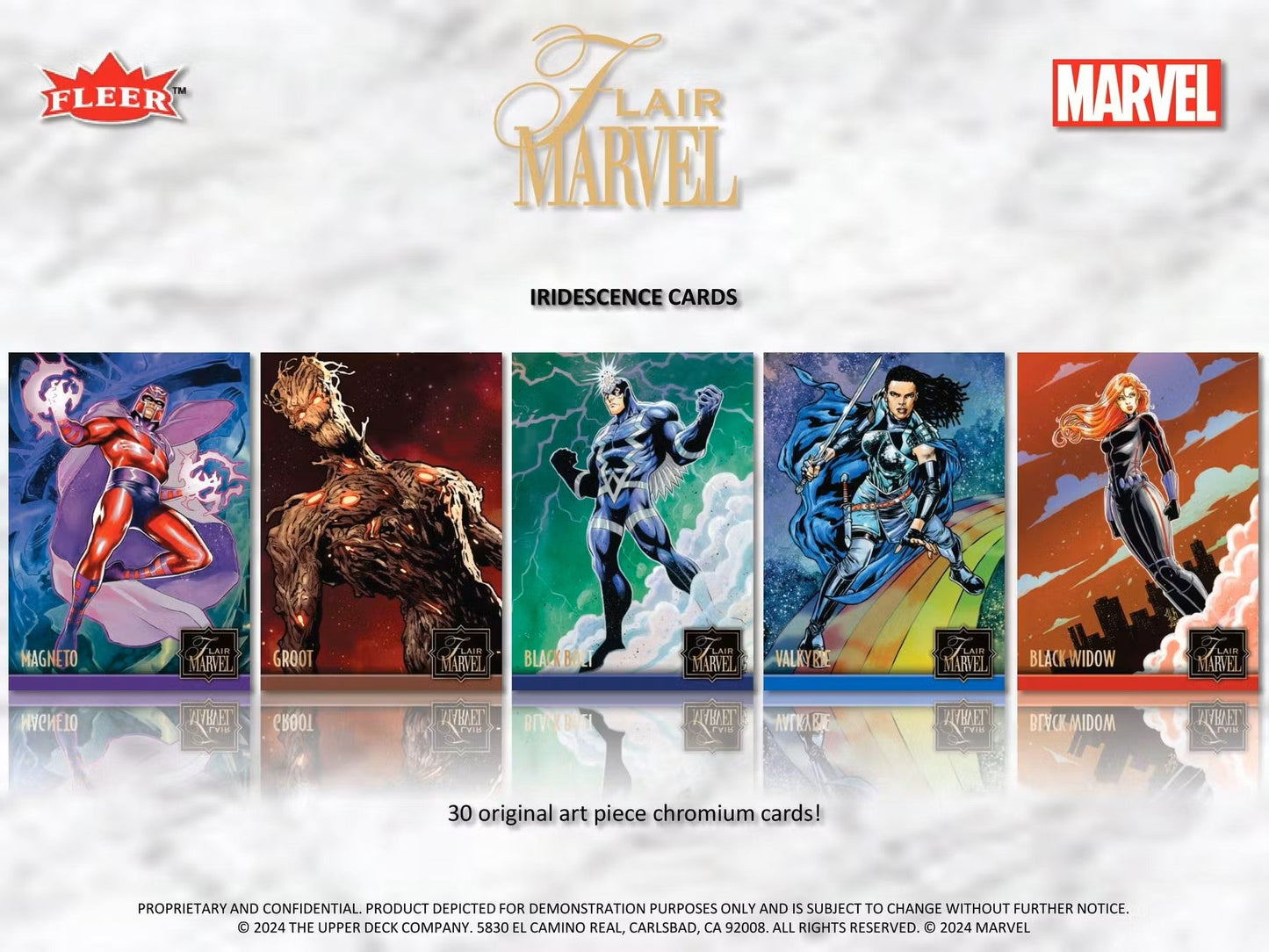 Marvel Flair Trading Cards Hobby Box (Upper Deck 2024) - Columbia Hobby - Sports Card Boxes - Toploaders - Card Savers