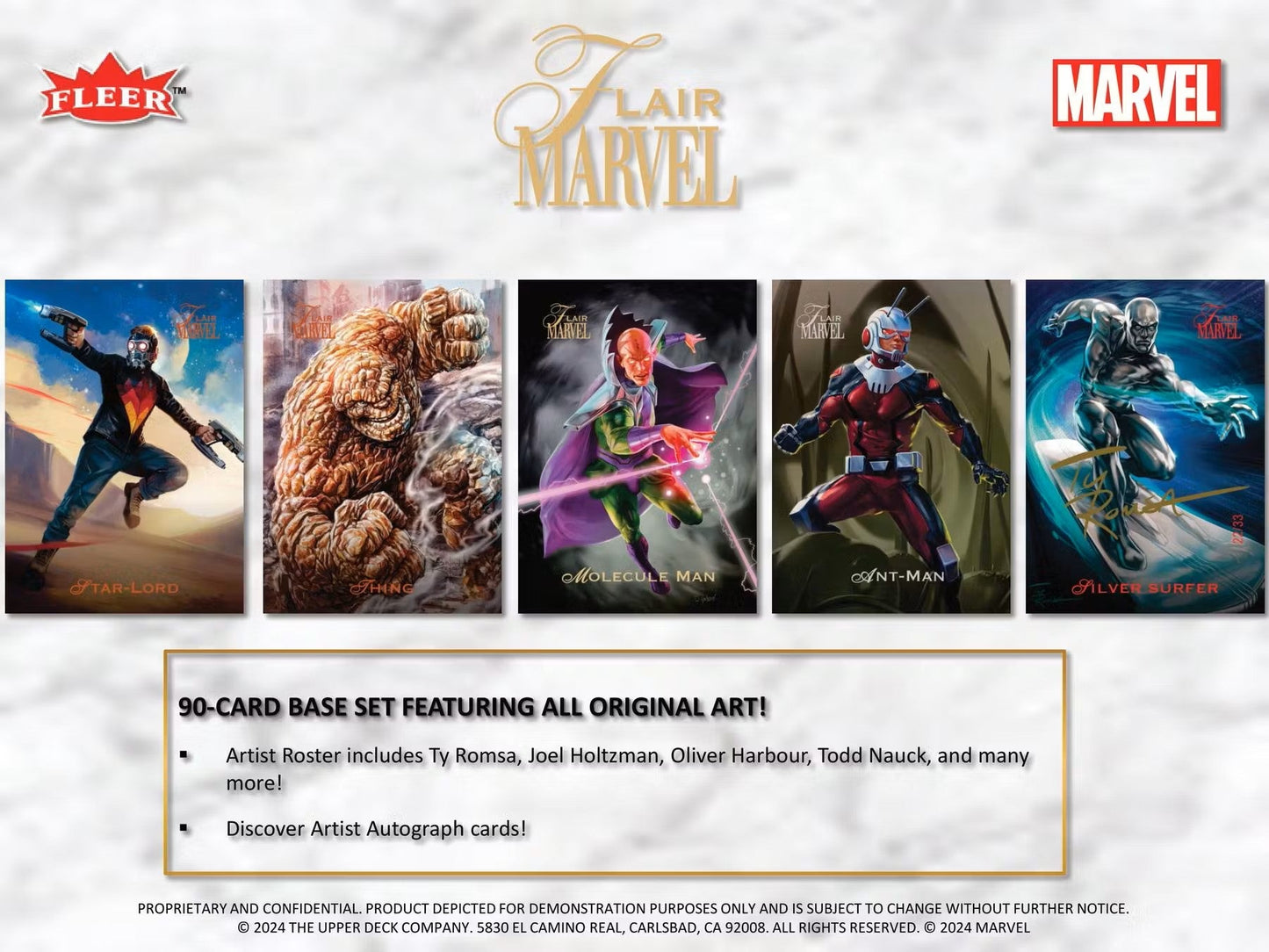 Marvel Flair Trading Cards Hobby Box (Upper Deck 2024) - Columbia Hobby - Sports Card Boxes - Toploaders - Card Savers