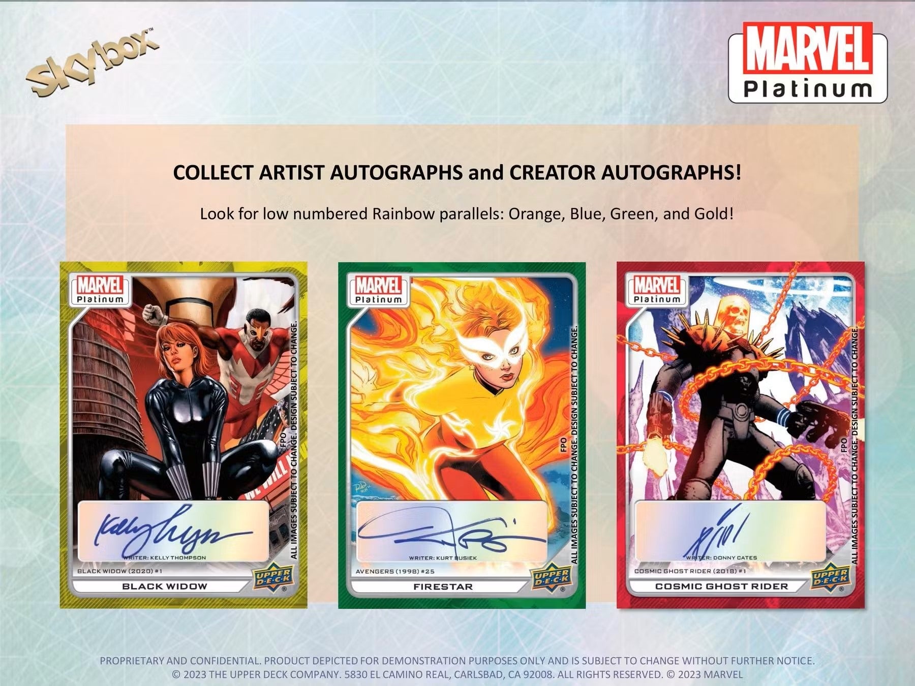 Marvel Platinum Trading Cards Hobby Box (Upper Deck 2023 2024) - Columbia Hobby - Sports Card Boxes - Toploaders - Card Savers