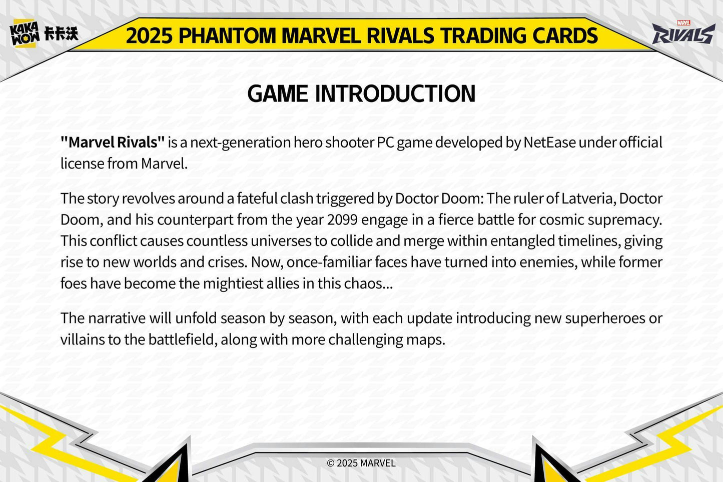 Marvel Rivals Phantom Hobby Box (Kakawow 2025) - Columbia Hobby - Sports Card Boxes - Toploaders - Card Savers