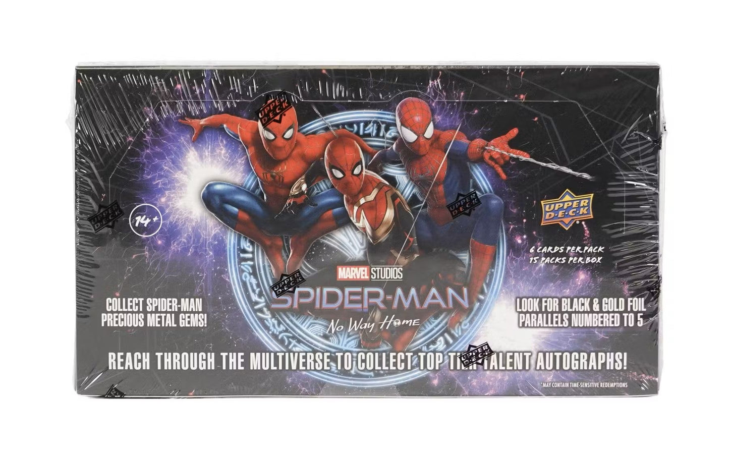 Marvel Studios: Spider - Man No Way Home Hobby Box (Upper Deck 2023) - Columbia Hobby - Sports Card Boxes - Toploaders - Card Savers
