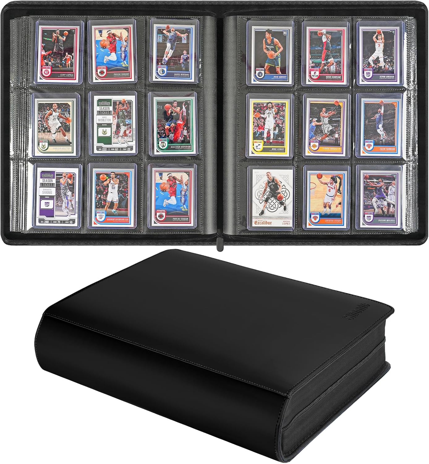 Max Pro Premium Toploader Binder – Black - Columbia Hobby - Sports Card Boxes - Toploaders - Card Savers