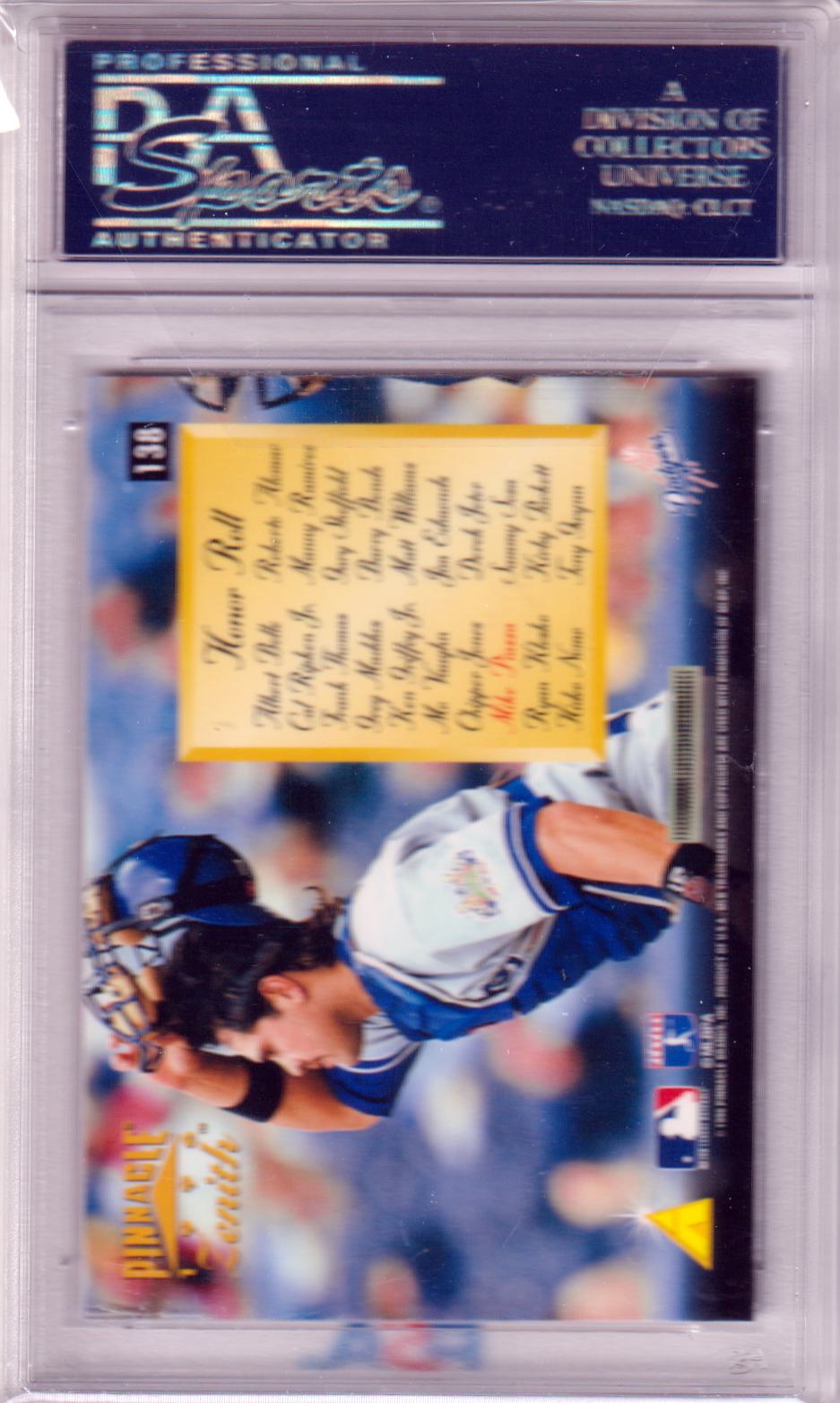 MIKE PIAZZA 1996 Pinnacle Zenith #138 PSA 9 MINT - METS - Columbia Hobby - Sports Card Boxes - Toploaders - Card Savers