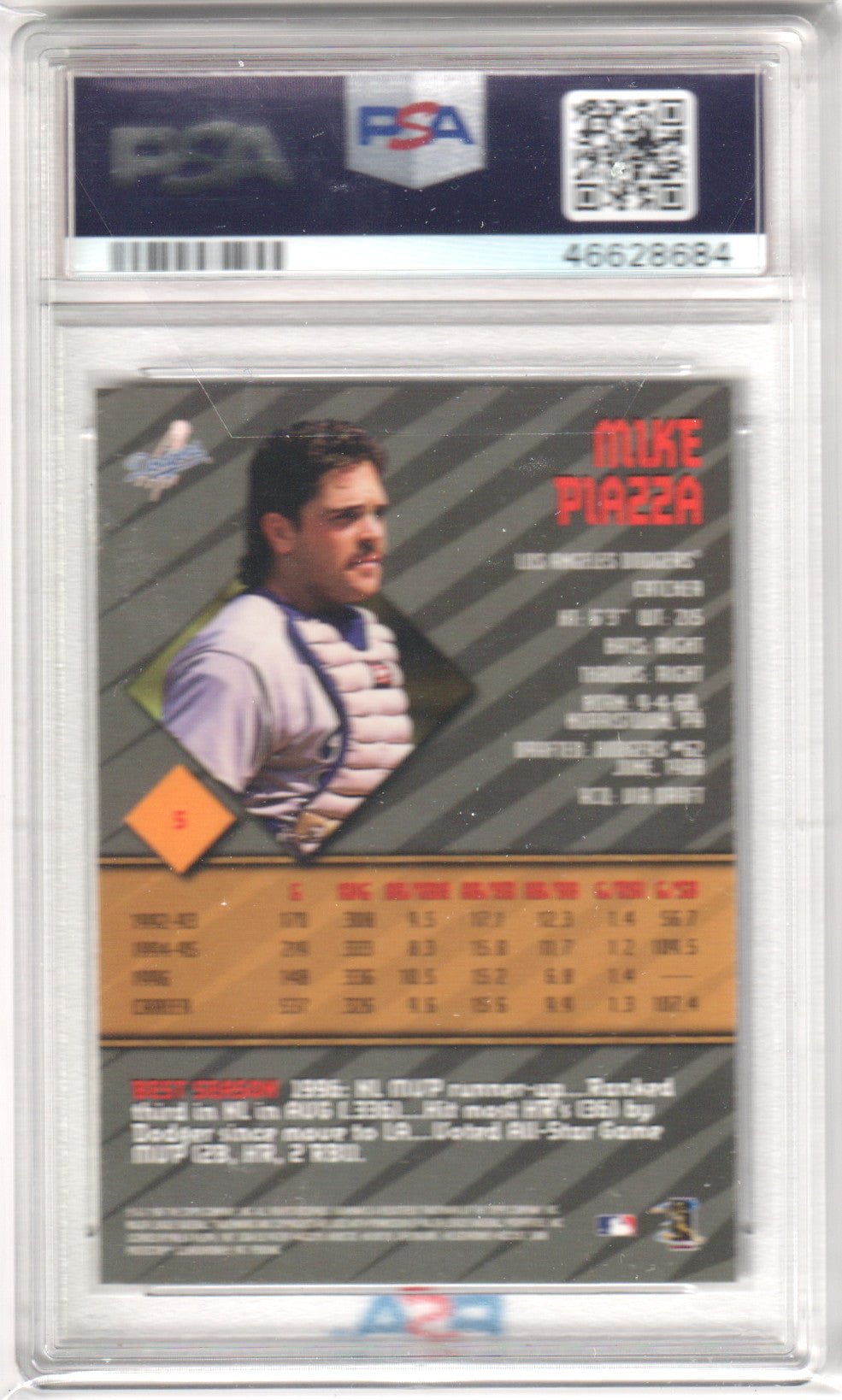 MIKE PIAZZA 1997 Bowman's Best #5 PSA 9 MINT - DODGERS - Columbia Hobby - Sports Card Boxes - Toploaders - Card Savers