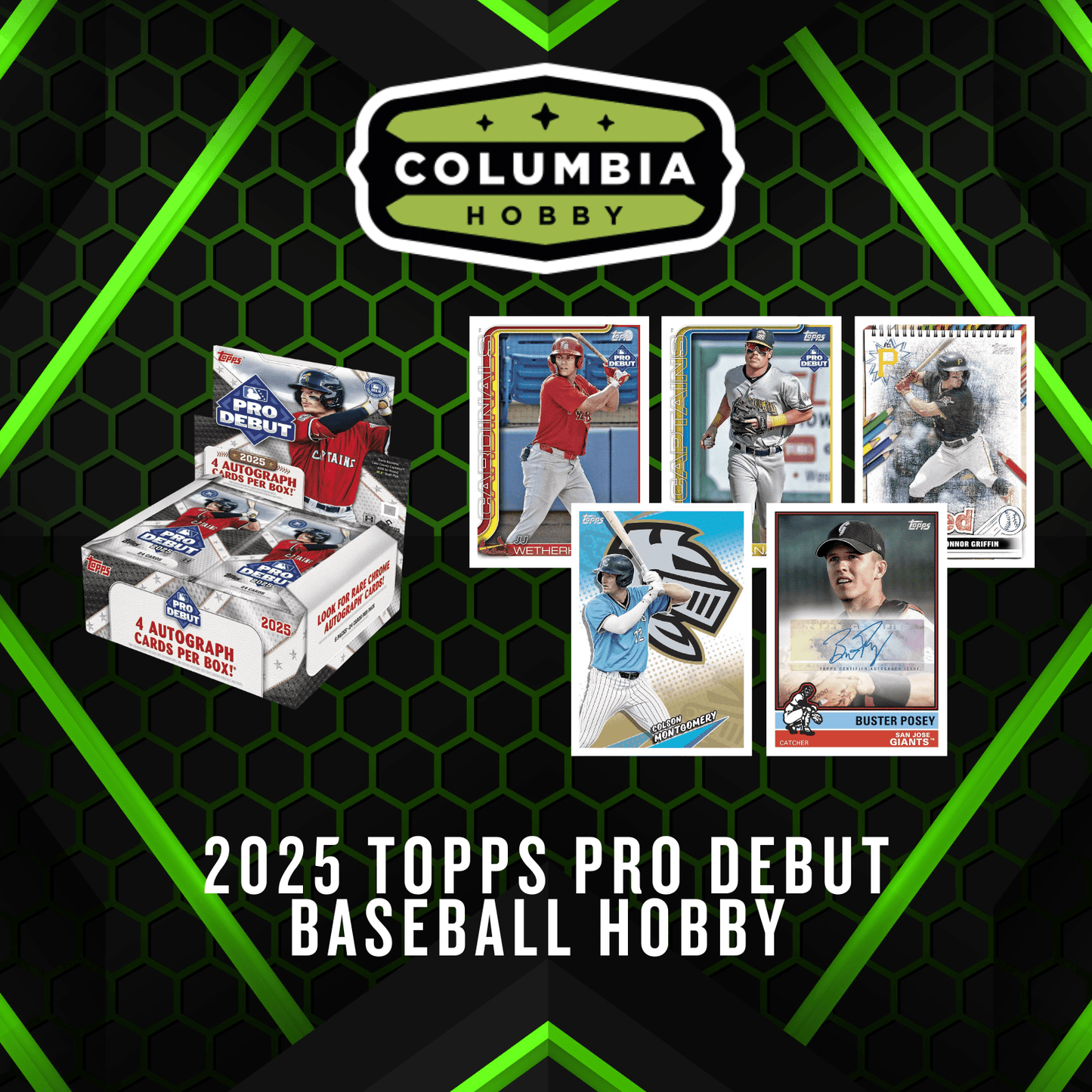 Not a product - Columbia Hobby - Sports Card Boxes - Toploaders - Card Savers