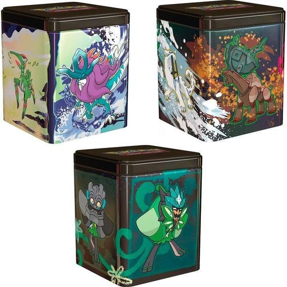 Pokemon 2025 Stacking Tin (Treasures of Ruin, Paradox Pokemon, or Orgerpon) - Columbia Hobby - Sports Card Boxes - Toploaders - Card Savers