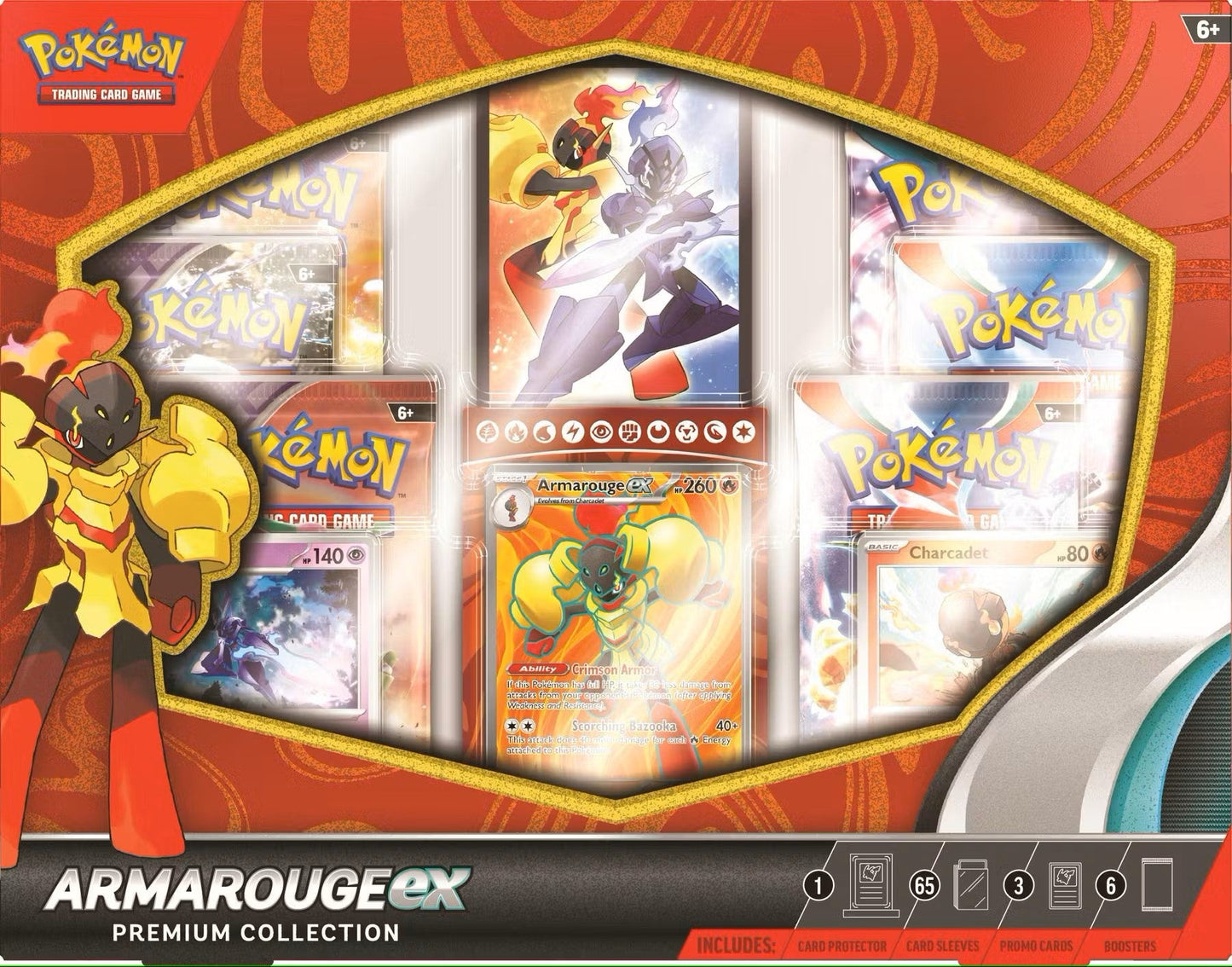 Pokemon Armarouge ex Premium Collection Box - Columbia Hobby - Sports Card Boxes - Toploaders - Card Savers