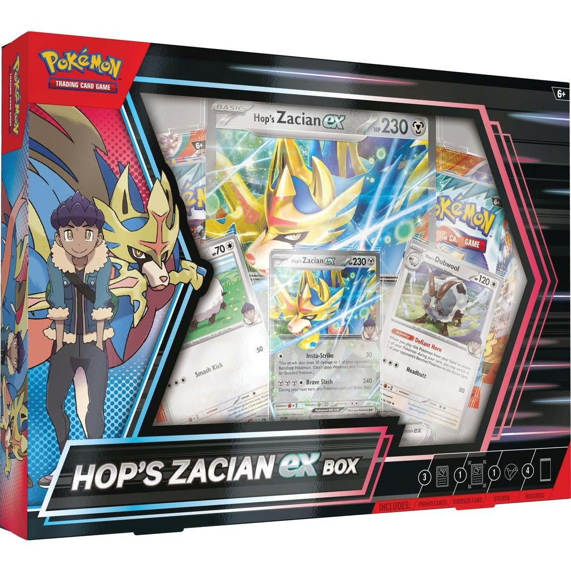 Pokemon Hop's Zacian EX Box - Columbia Hobby - Sports Card Boxes - Toploaders - Card Savers