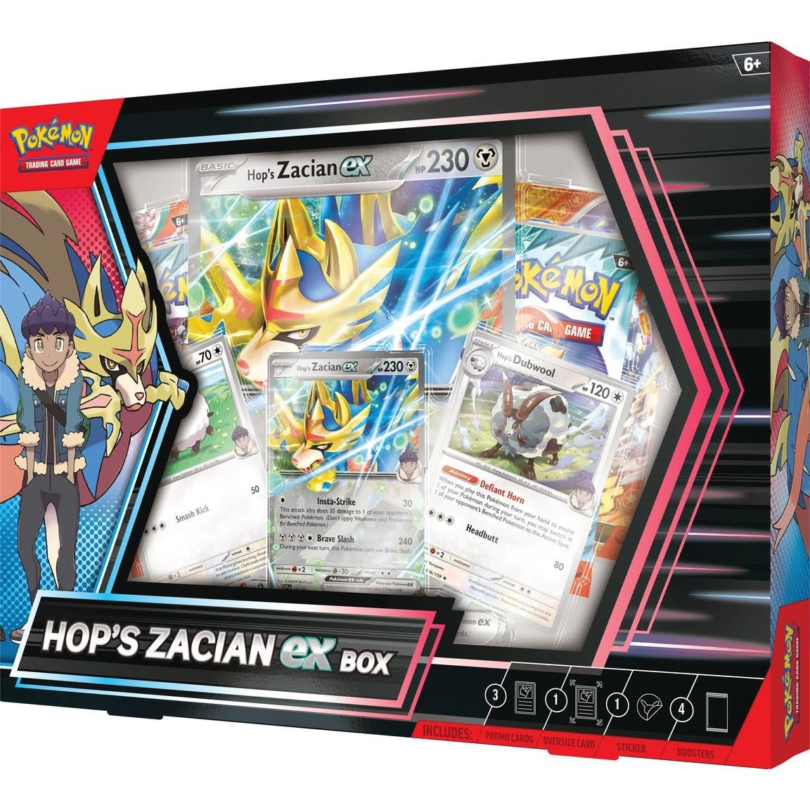 Pokemon Hop's Zacian EX Box - Columbia Hobby - Sports Card Boxes - Toploaders - Card Savers