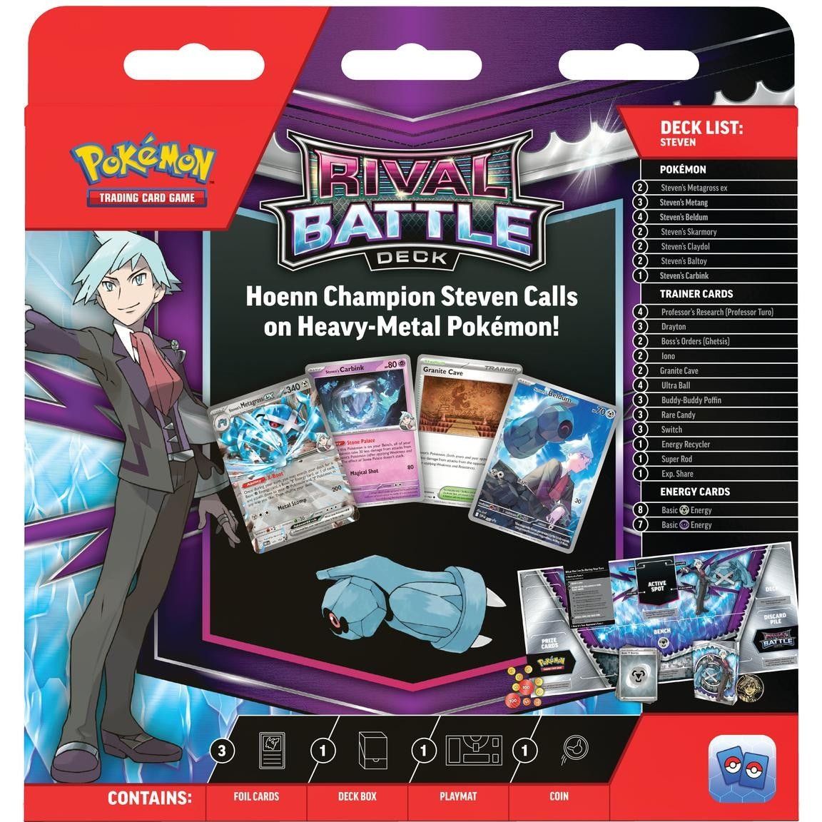 Pokemon Marnie/Steven Rival Battle Deck - Columbia Hobby - Sports Card Boxes - Toploaders - Card Savers