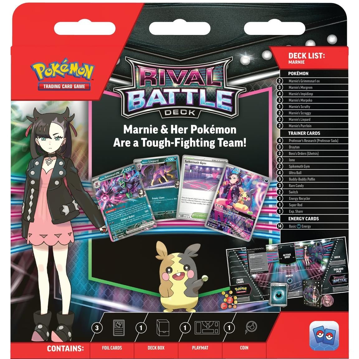 Pokemon Marnie/Steven Rival Battle Deck - Columbia Hobby - Sports Card Boxes - Toploaders - Card Savers