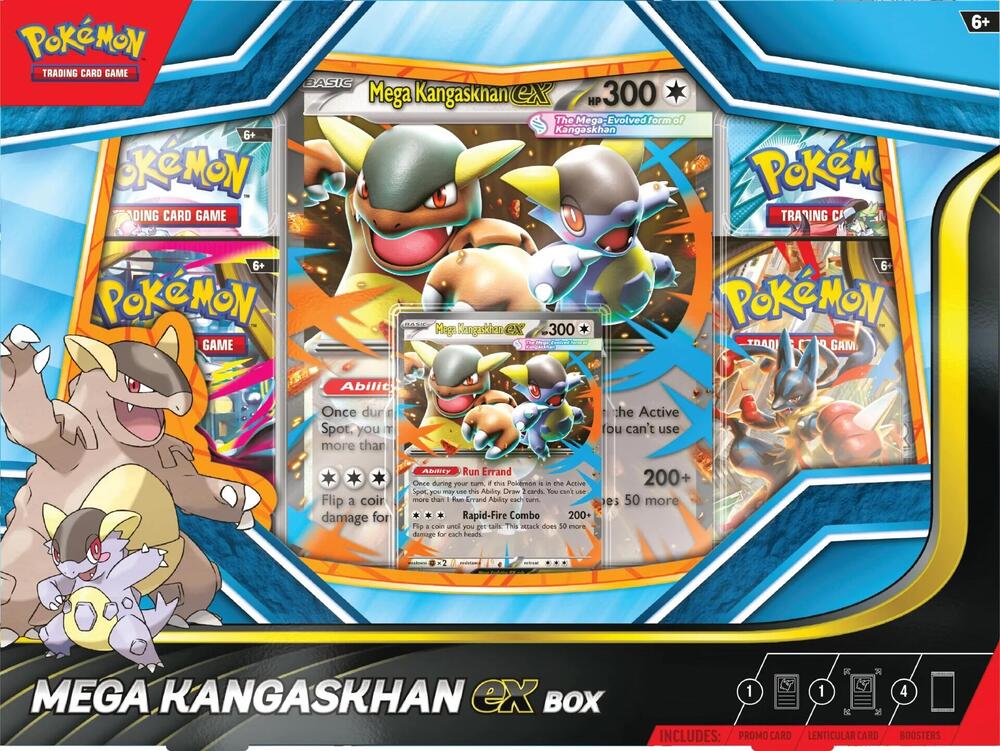 Pokémon Mega Kangaskhan ex Box | Columbia Sports Cards - Columbia Hobby - Sports Card Boxes - Toploaders - Card Savers