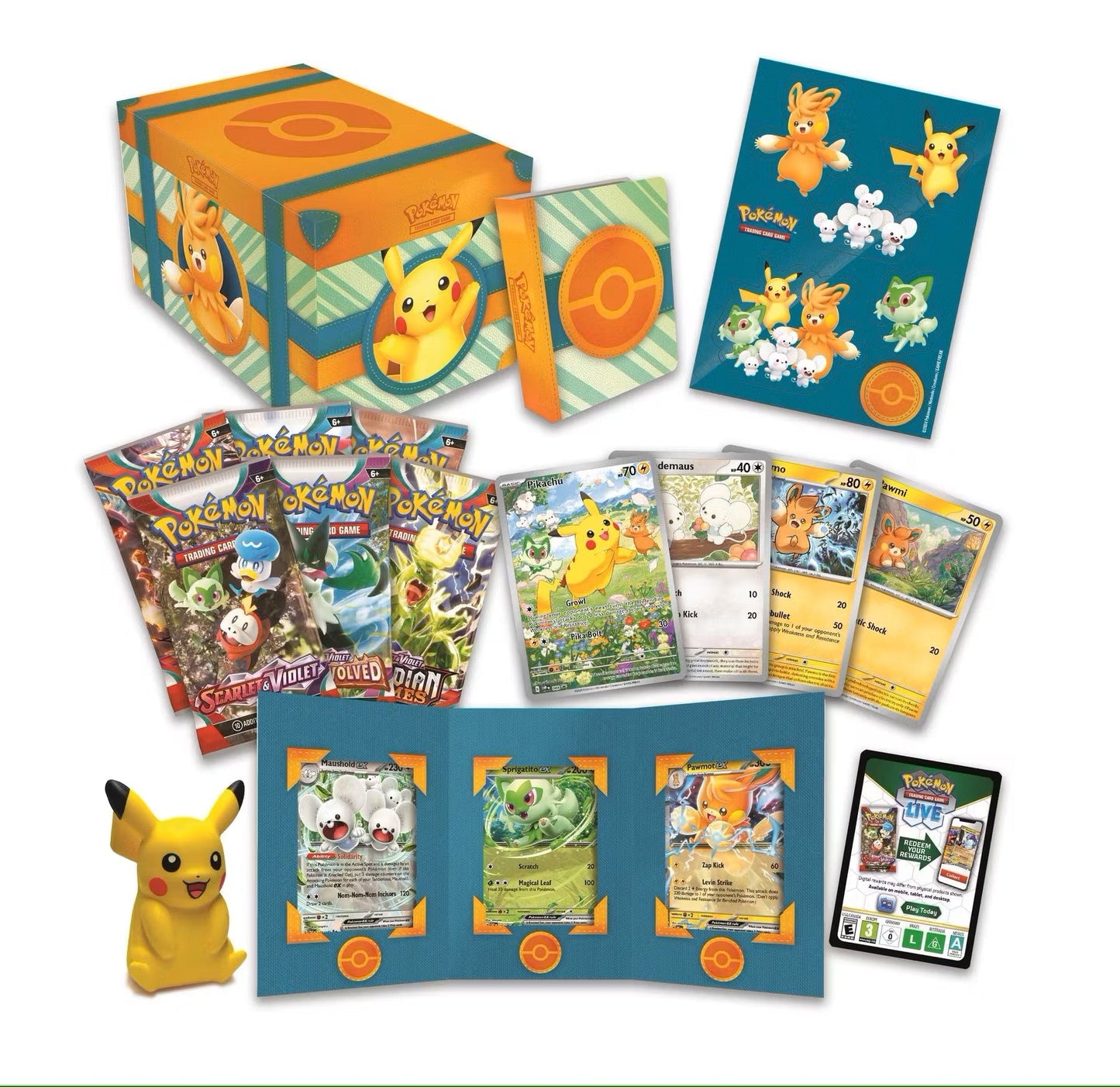 Pokemon Paldea Adventure Chest - Columbia Hobby - Sports Card Boxes - Toploaders - Card Savers