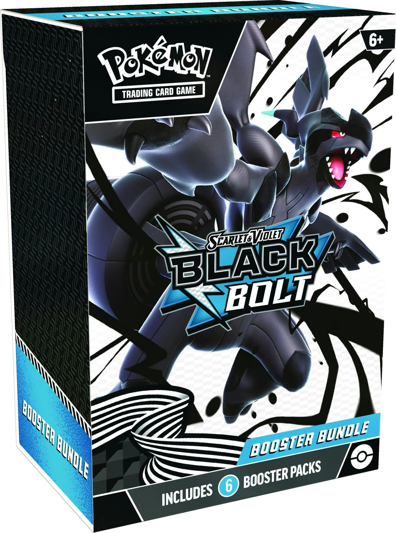 Pokémon Scarlet & Violet: Black Bolt 6 - Pack Booster Bundle (pre - sale) - Columbia Hobby - Sports Card Boxes - Toploaders - Card Savers