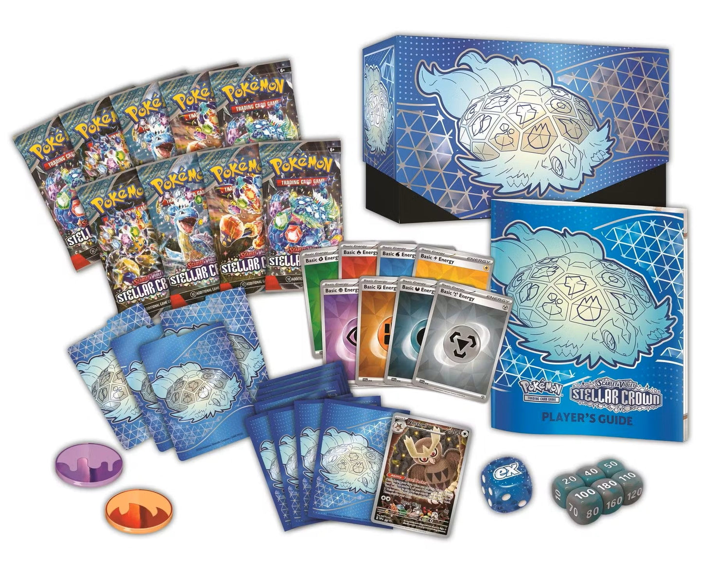Pokemon Scarlet & Violet: Stellar Crown Elite Trainer Box - Columbia Hobby - Sports Card Boxes - Toploaders - Card Savers