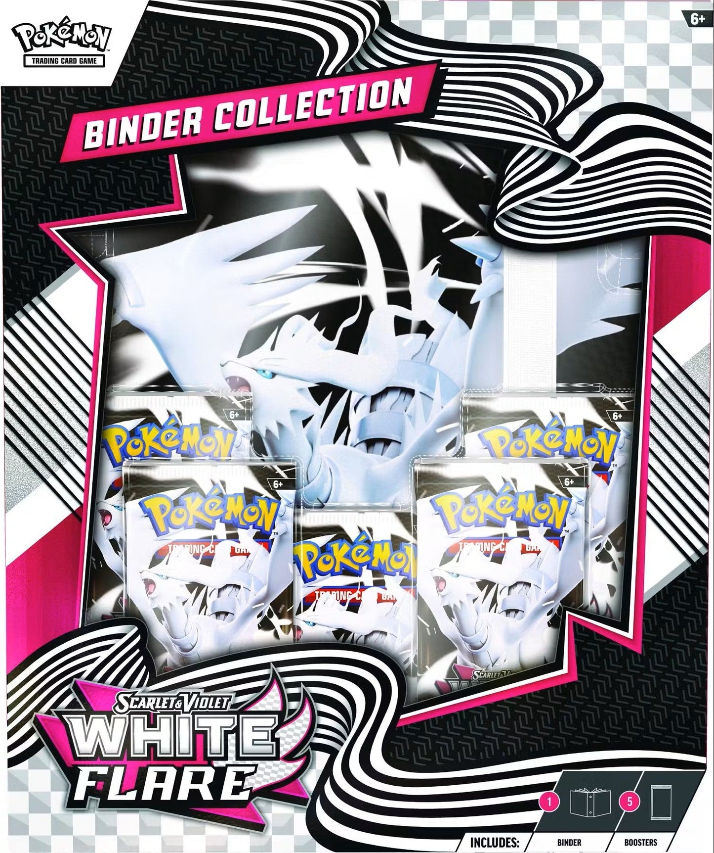 Pokémon Scarlet & Violet: White Flare Binder Collection Box | Columbia Sports Cards & More - Columbia Hobby - Sports Card Boxes - Toploaders - Card Savers