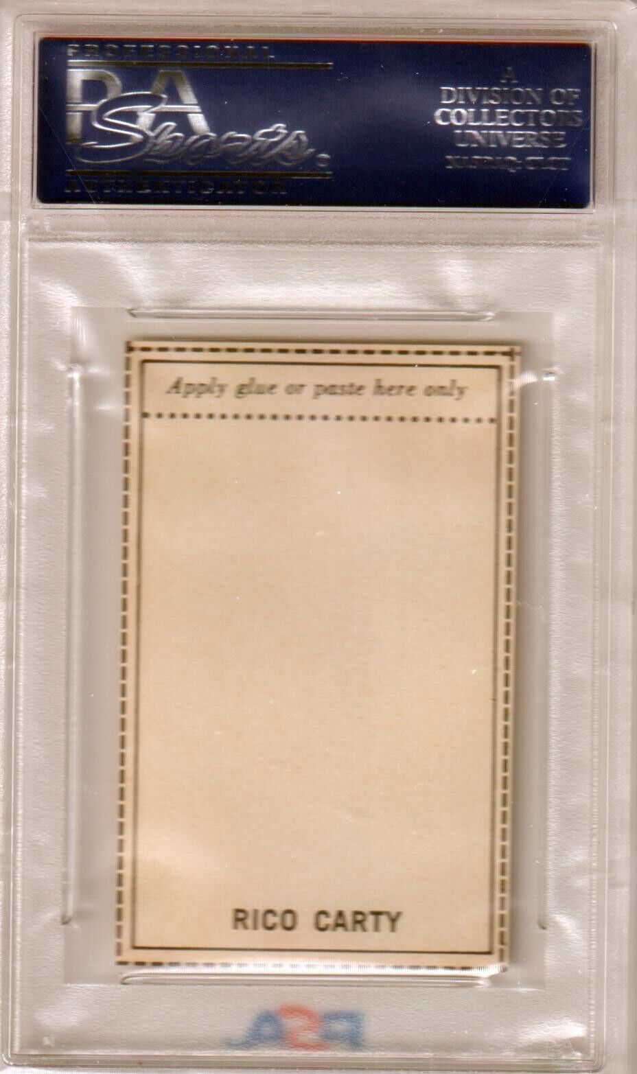 RICO CARTY 1969 MLB Photostamps PSA 10 GEM MINT - BRAVES - Columbia Hobby - Sports Card Boxes - Toploaders - Card Savers