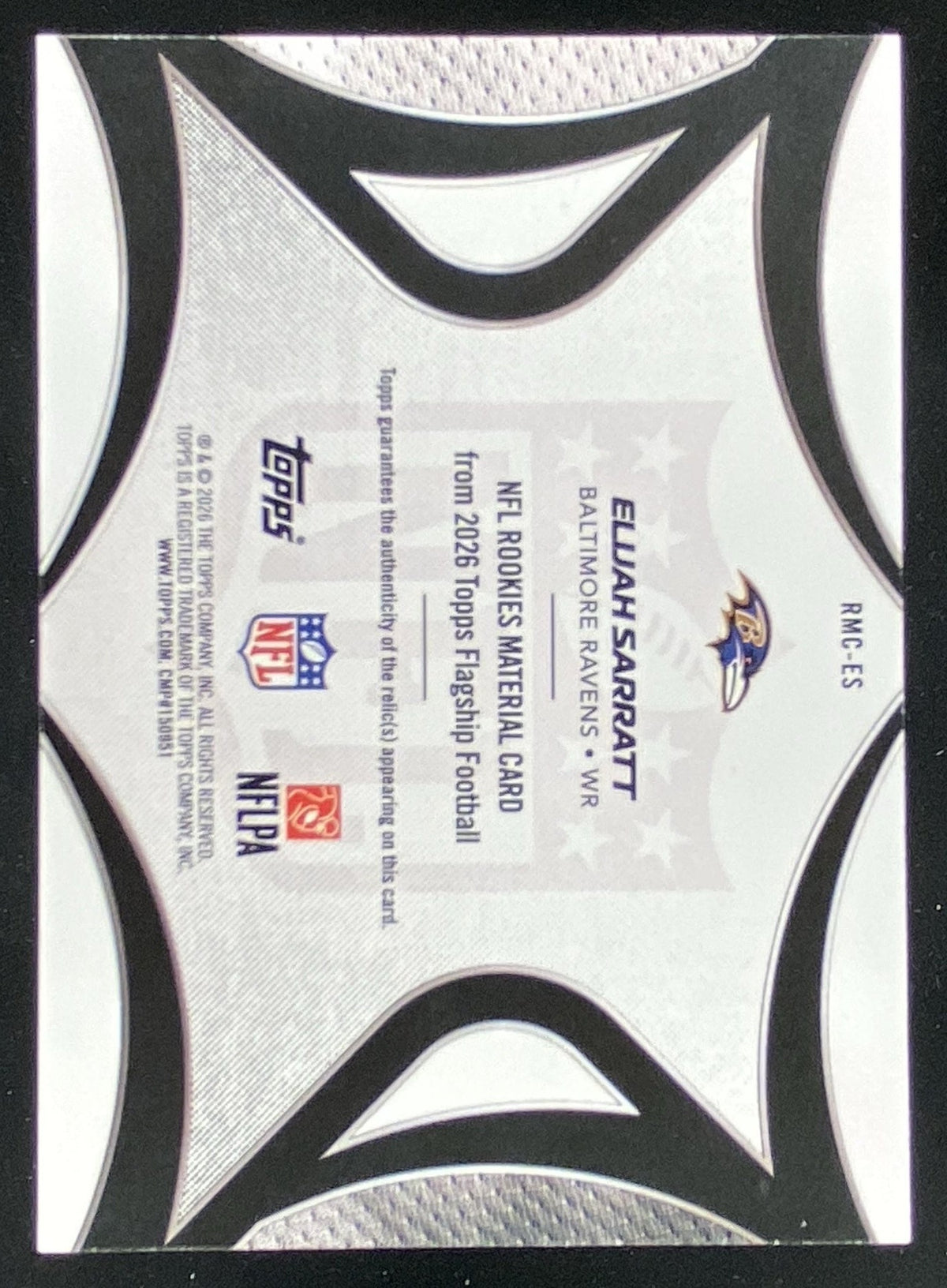 2026 Topps Elijah Sarratt #RMC-ES trading card