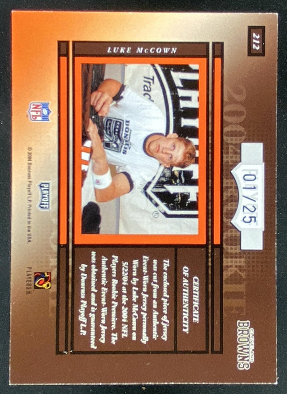 2004 Playoff Contenders Luke McCown #212 trading card