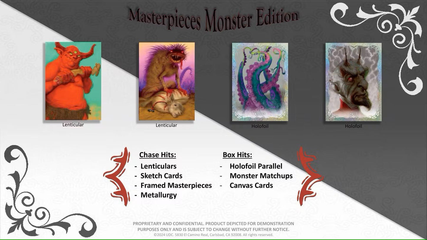Skybox Masterpieces Monster Edition Hobby Box (Upper Deck 2024) - Columbia Hobby - Sports Card Boxes - Toploaders - Card Savers
