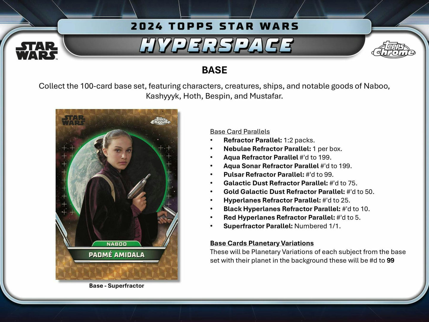 Star Wars Hyperspace Hobby Box (Topps 2025) - Columbia Hobby - Sports Card Boxes - Toploaders - Card Savers