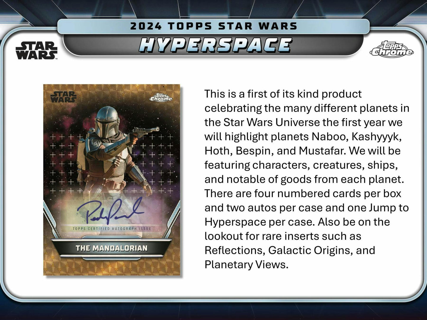 Star Wars Hyperspace Hobby Box (Topps 2025) - Columbia Hobby - Sports Card Boxes - Toploaders - Card Savers