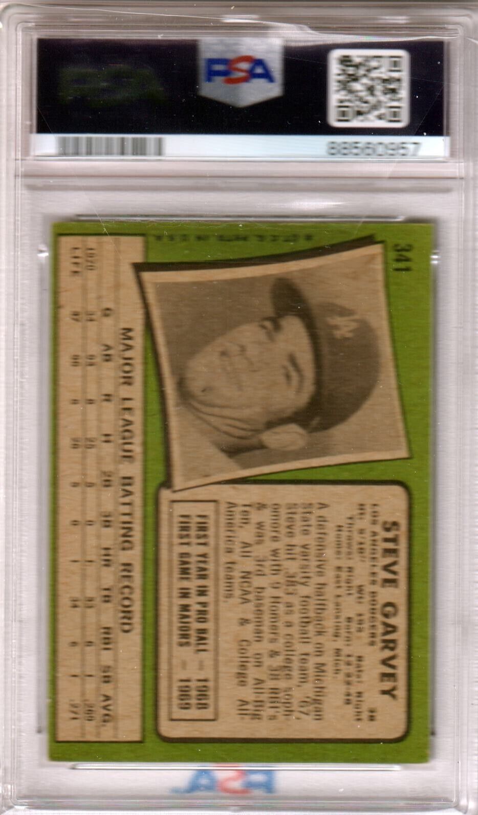 STEVE GARVEY 1971 Topps Rookie RC #341 PSA 5 EX - DODGERS - Columbia Hobby - Sports Card Boxes - Toploaders - Card Savers