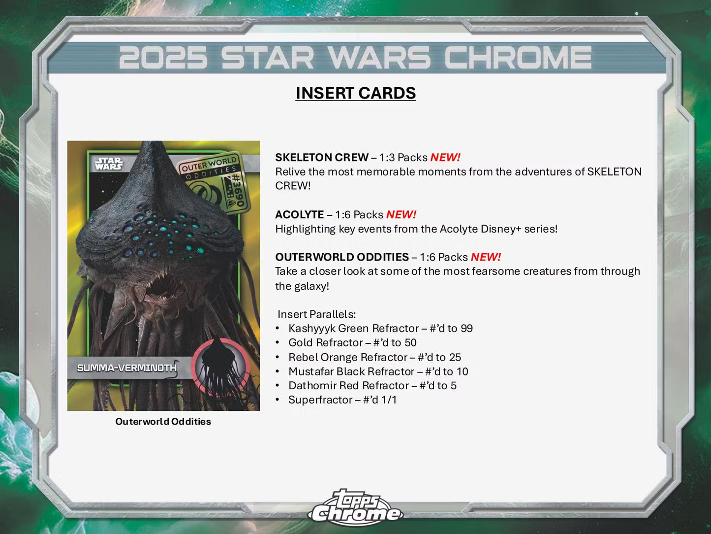 Star Wars Chrome Hobby Box (Topps 2025) | Columbia Sports Cards