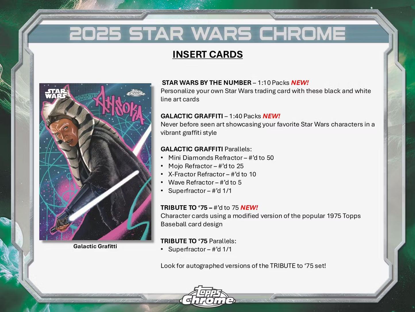 Star Wars Chrome Hobby Box (Topps 2025) | Columbia Sports Cards