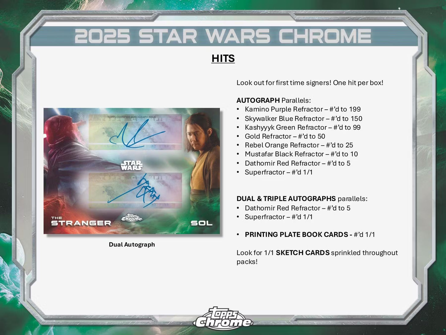 Star Wars Chrome Hobby Box (Topps 2025) | Columbia Sports Cards
