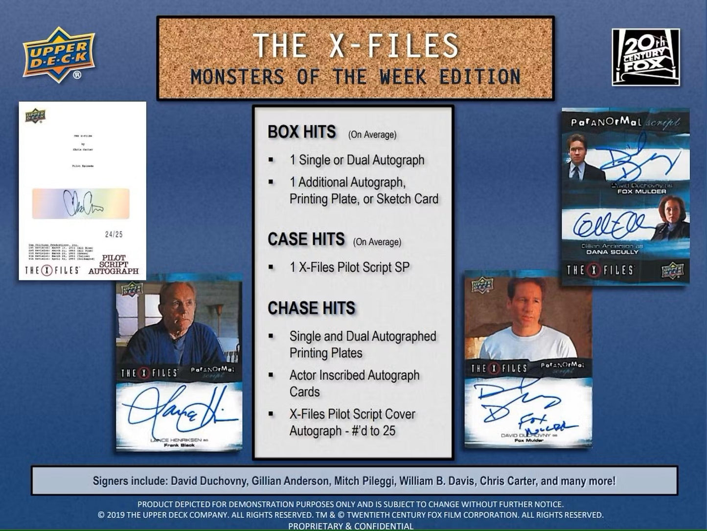The X - Files: Monsters of the Week Trading Cards (Upper Deck 2024) - Columbia Hobby - Sports Card Boxes - Toploaders - Card Savers