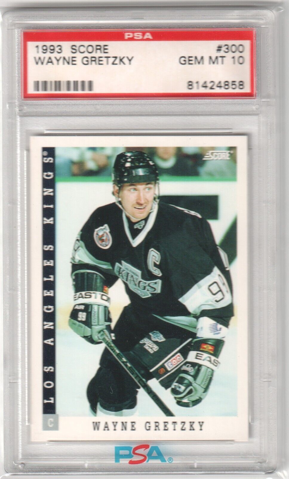 WAYNE GRETZKY 1993 - 94 Score #300 PSA 10 GEM MINT - KINGS - Columbia Hobby - Sports Card Boxes - Toploaders - Card Savers