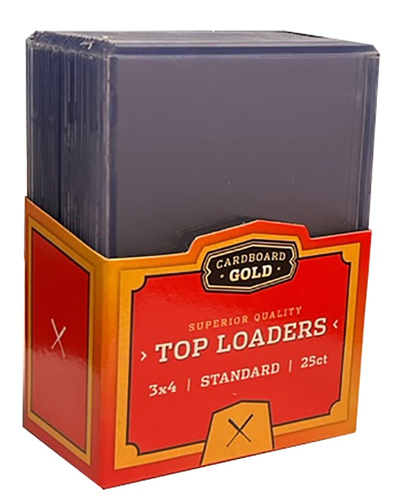 1000ct Case Cardboard Gold Trading Card Toploaders | Crystal Clear Holders - Columbia Hobby - Sports Card Boxes - Toploaders - Card Savers