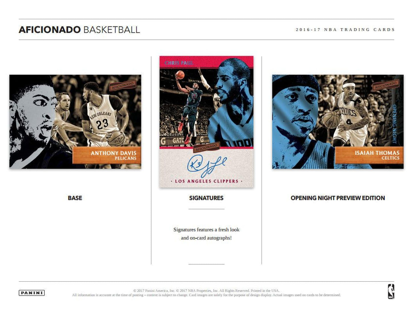 2016 - 17 Panini Aficionado Basketball Hobby Box - Columbia Hobby - Sports Card Boxes - Toploaders - Card Savers