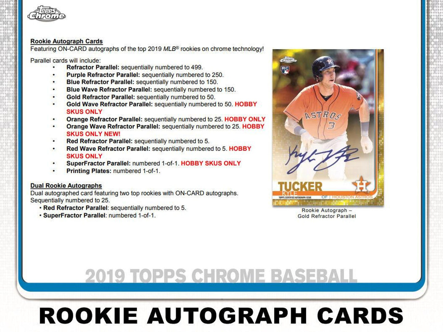 2019 Topps Chrome Baseball Hobby Box - Columbia Hobby - Sports Card Boxes - Toploaders - Card Savers