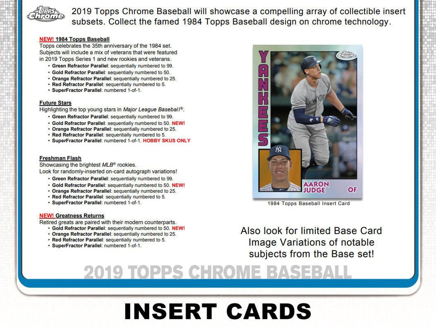 2019 Topps Chrome Baseball Hobby Box - Columbia Hobby - Sports Card Boxes - Toploaders - Card Savers