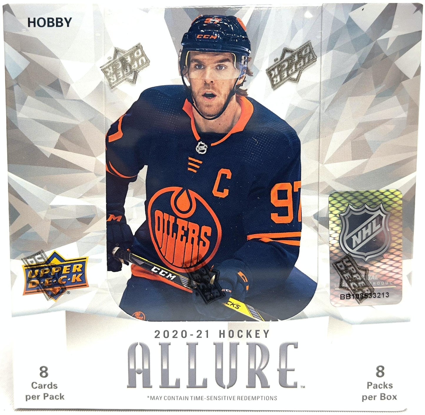 2020 - 21 Upper Deck Allure Hockey Hobby Box - Columbia Hobby - Sports Card Boxes - Toploaders - Card Savers