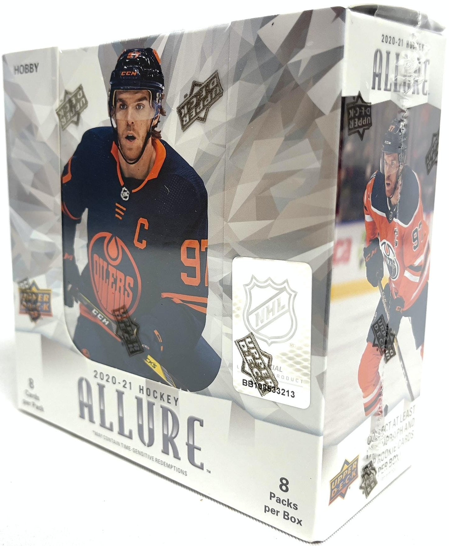 2020 - 21 Upper Deck Allure Hockey Hobby Box - Columbia Hobby - Sports Card Boxes - Toploaders - Card Savers